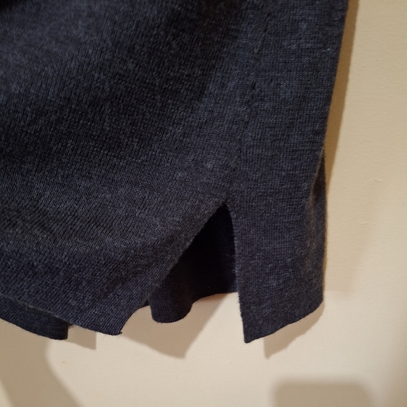 Linea By Louis Dell'Olio Gray Wool Blend Oversized Cardigan - Picture 2 of 4